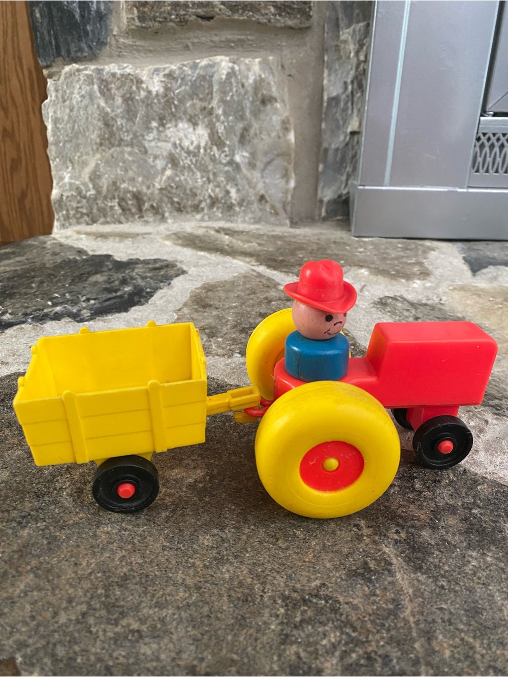 Vintage Fisher Price Little People tractor set